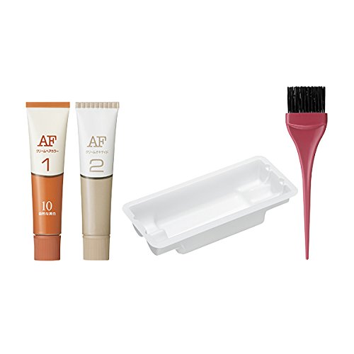 【4個セット】AF クリームヘアカラー 30 部分染め　自然な褐色 Amazon | ヘアカラー AFクリームヘアカラー 10 【医薬部外品